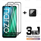 3 в 1, защитное закаленное стекло с черными краями для камеры
