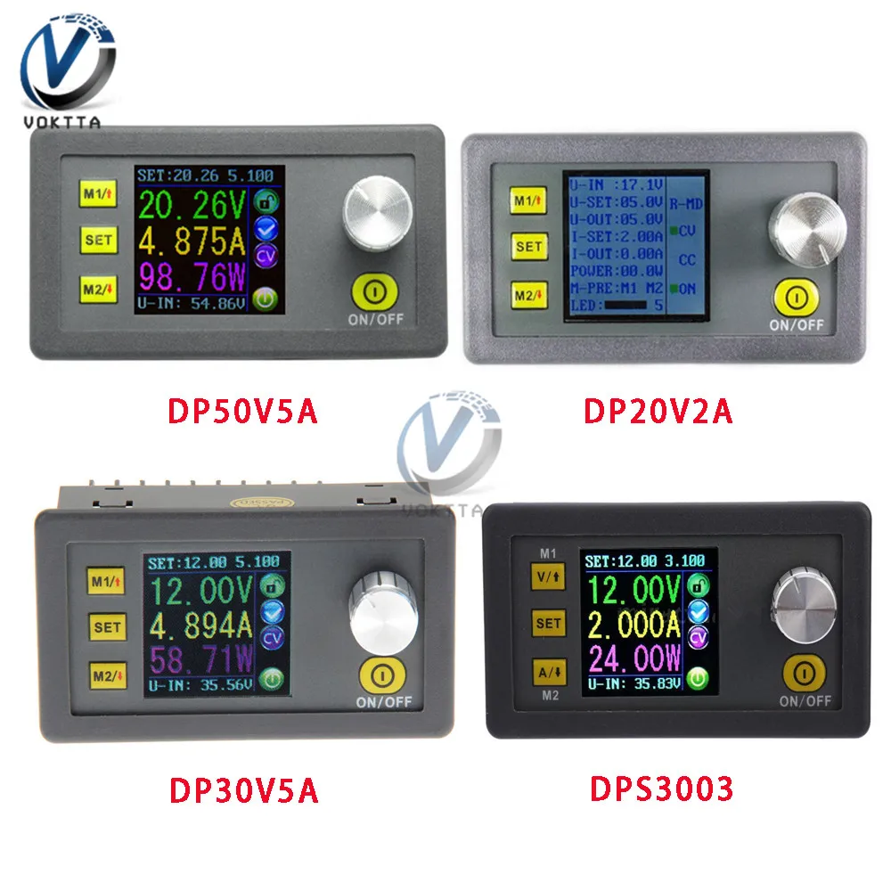 DP50V5A понижающий Программируемый Модуль питания постоянного напряжения с цветным