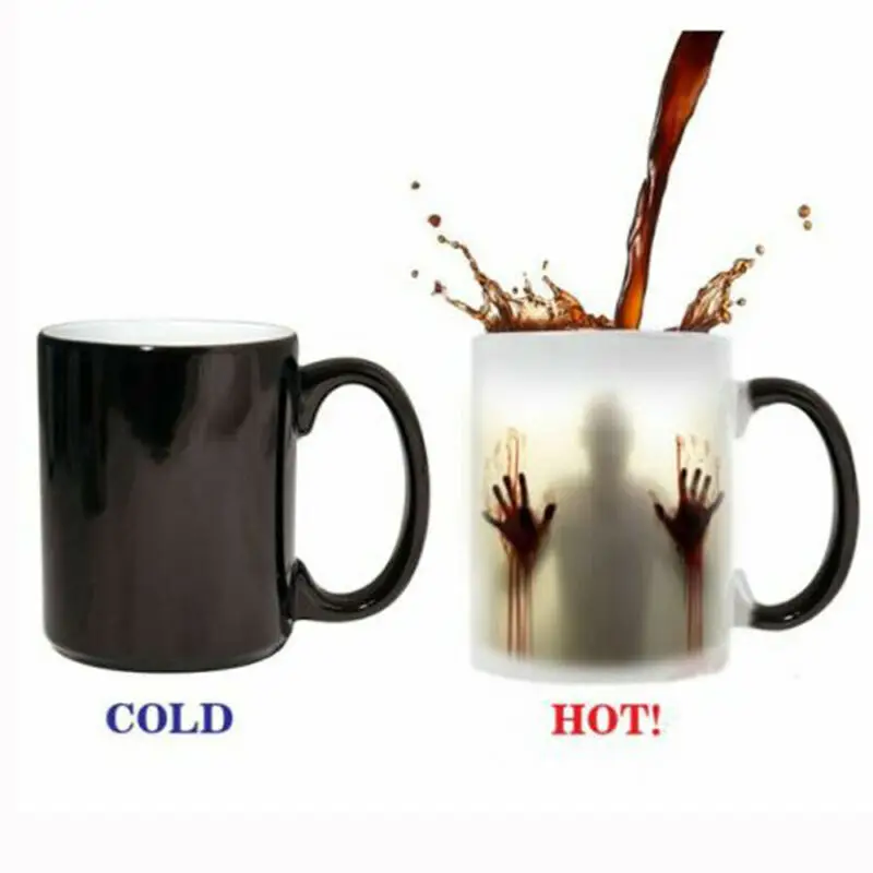 Новейший дизайн 2 цвета кофейные кружки Ходячие мертвецы чашка для чая с