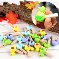 1 pc kids whistle toy cute mini colorful drawing bird model whistle musical instrument education kids toy