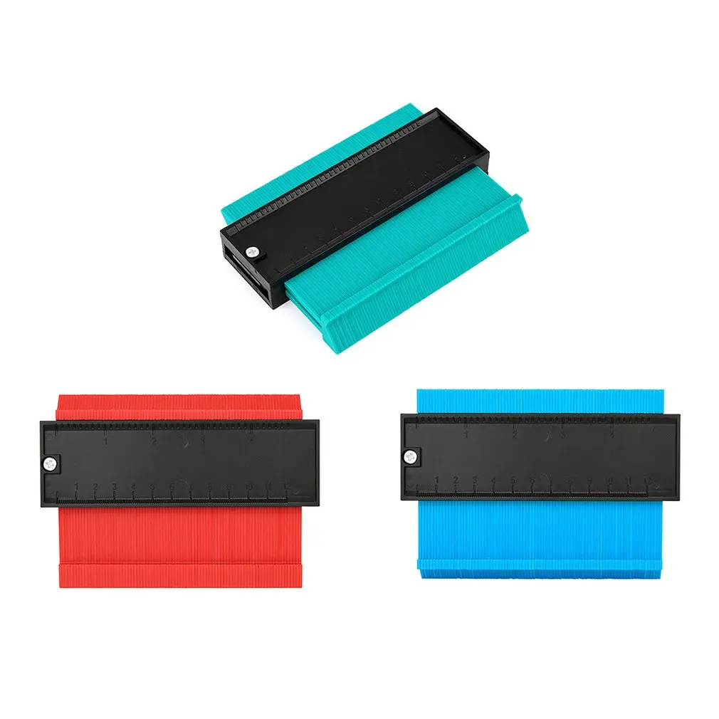 5-inch Profilometer Universal Angle Ruler Flat Laminate Tile Edge Forming Measuring Wood Marking Tool |