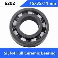4/10pcs 6202 Si3N4 full Ceramic bearing 15x35x11 mm silicon nitride ceramic deep groove ball bearings 15*35*11mm