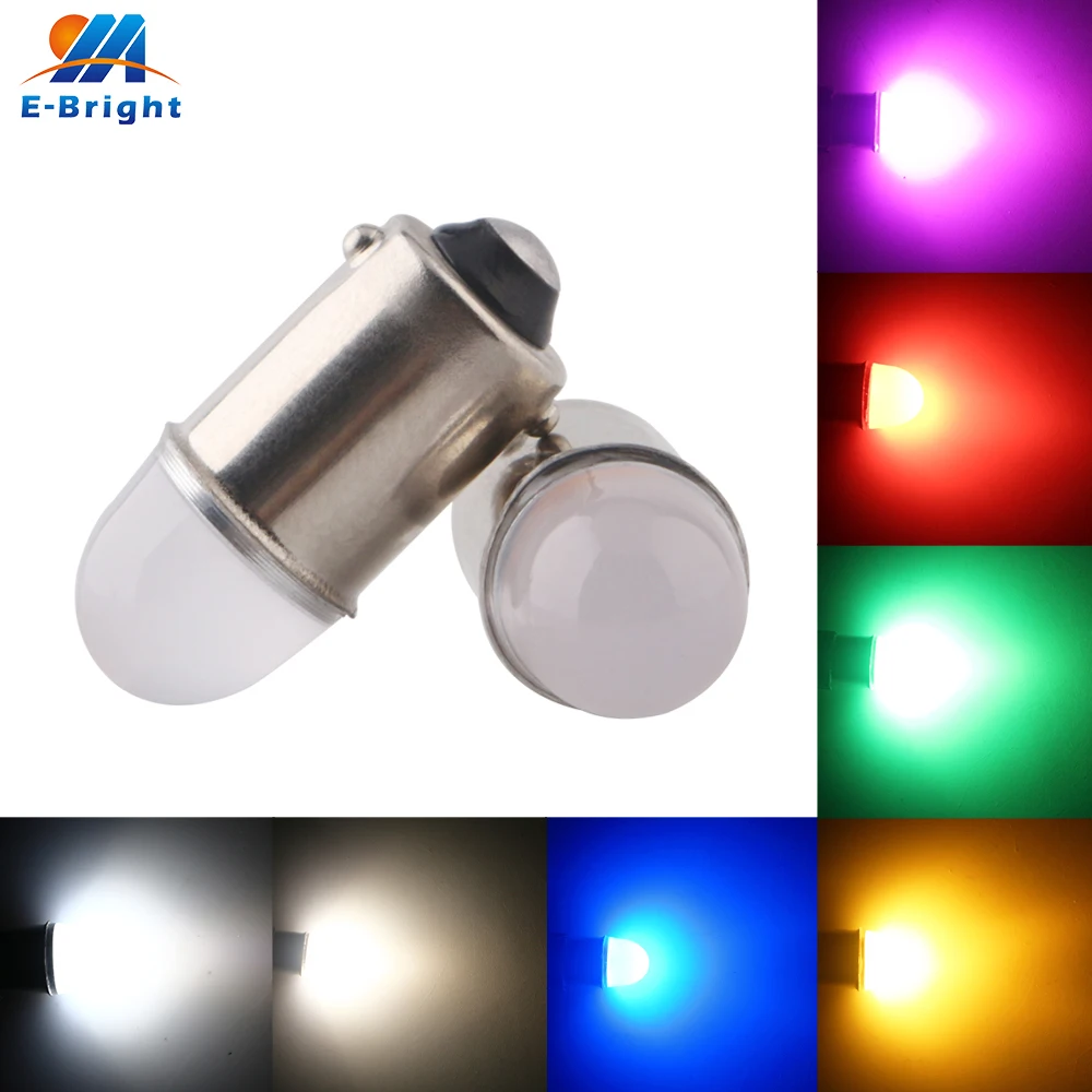 

50pcs DC6V 6.3V 12V BA9S 5630 Flood Led Bulb Flashlight Pinball Machine Game Cars Light Warm White Blue Amber Waterproof H6W T4W