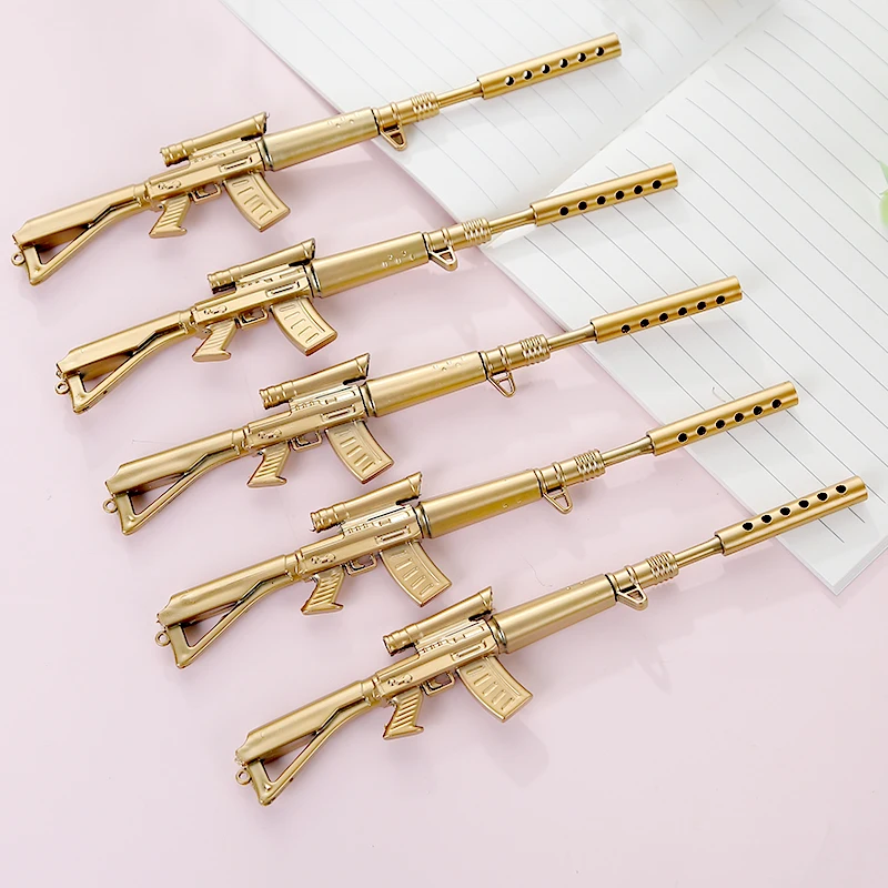 1 шт. Золотой Шариковая машина мячик для пистолета шариковая ручка офиса и школы