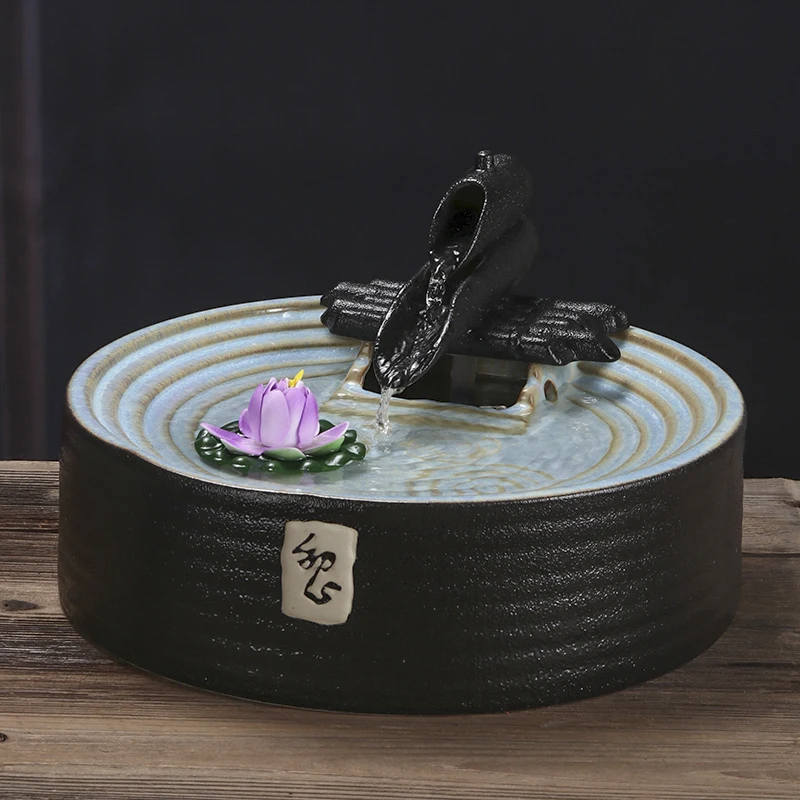 

Japanese-Style Home Desktop Ceramic Water Purifier Decoration Housewarming Soft Decoration Shop Living Room Counter Decoration