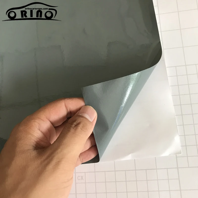 

Slate Grey Grigio Telesto Gloss Vinyl Car Wrap Film Roll with Air Release Bubbles Free