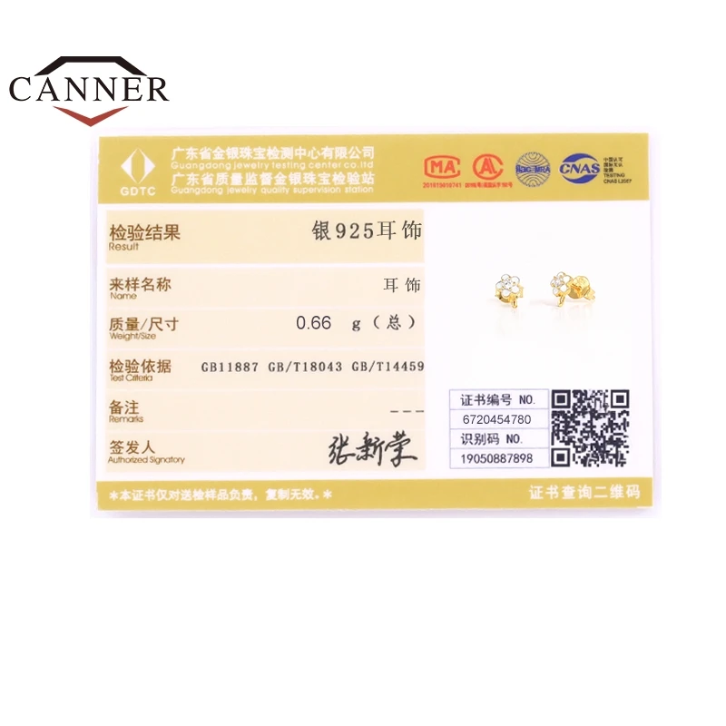 

CANNER 100% Silver 925 Colorful Dripping Flower Piercing Cartilage Earring Stud Earrings for Women Jewelry Gift Pendients Plata