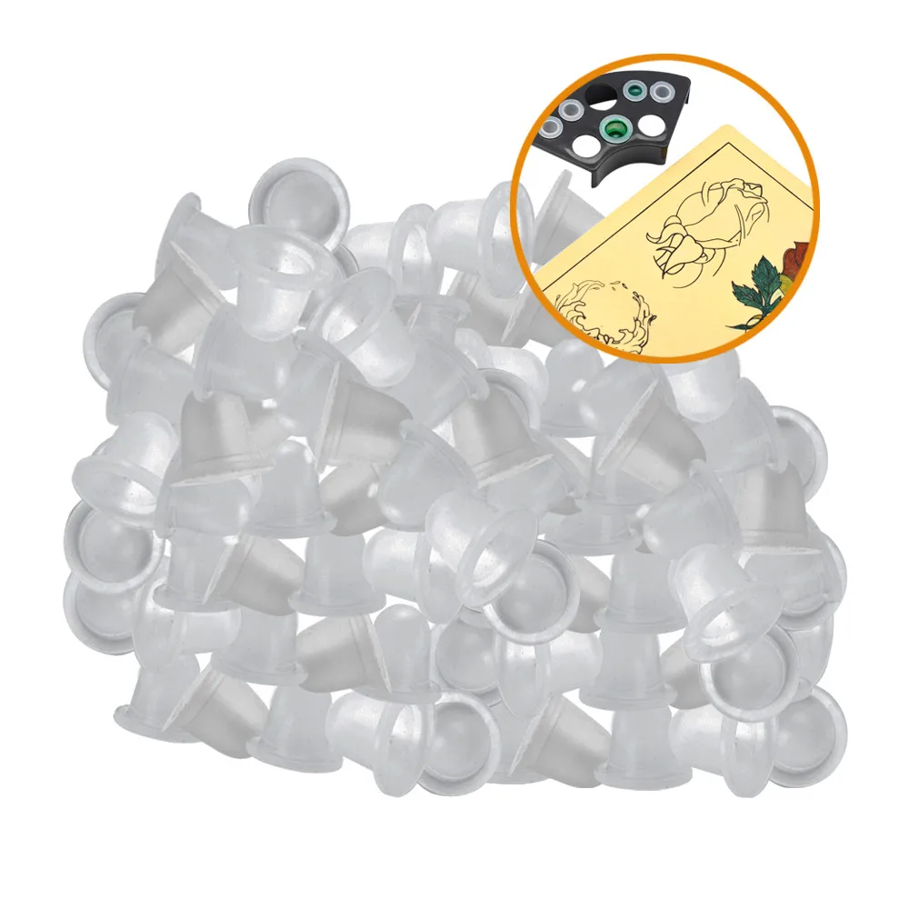 Одноразовая силиконовая пигментная чашка цветная маленькая оборудование для