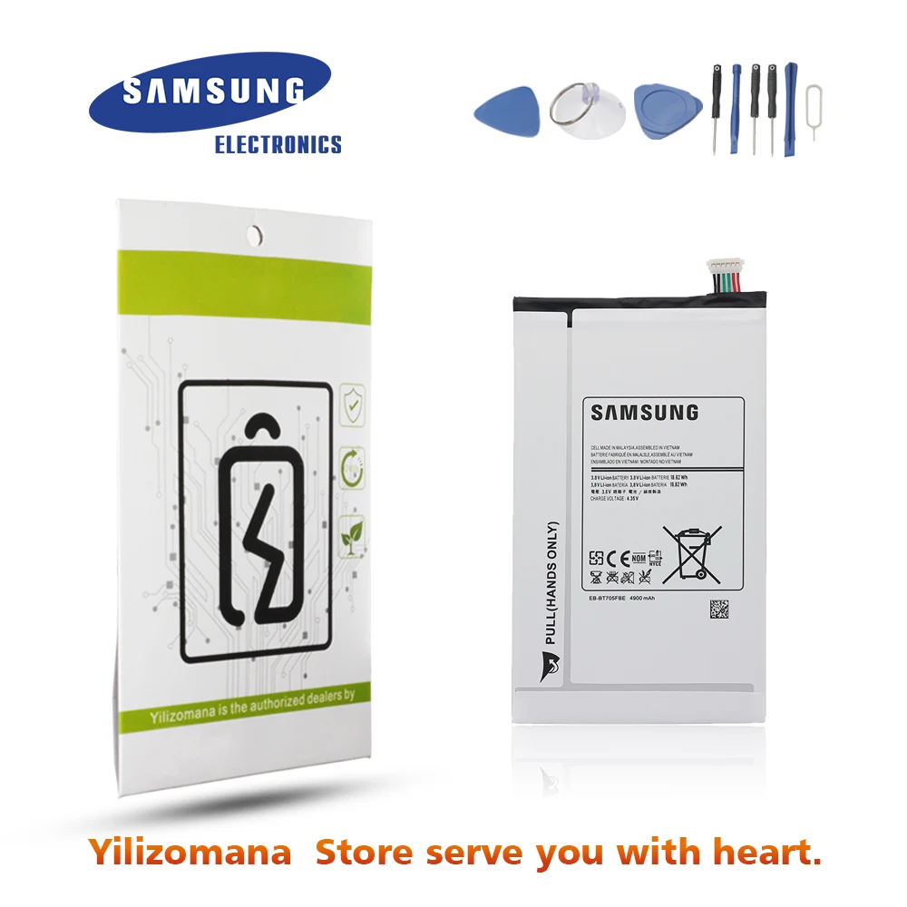 Аккумулятор для samsung T705 EB-BT705FBE, 4900 мАч, для samsung Galaxy Tab S, 8,4 дюймов, SM-T700, SM-T705, Сменный аккумулятор для планшета