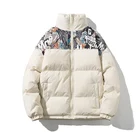 Парка LEGIBLE мужская с воротником-стойкой, повседневная утепленная куртка свободного покроя, в стиле пэчворк, зима 2021