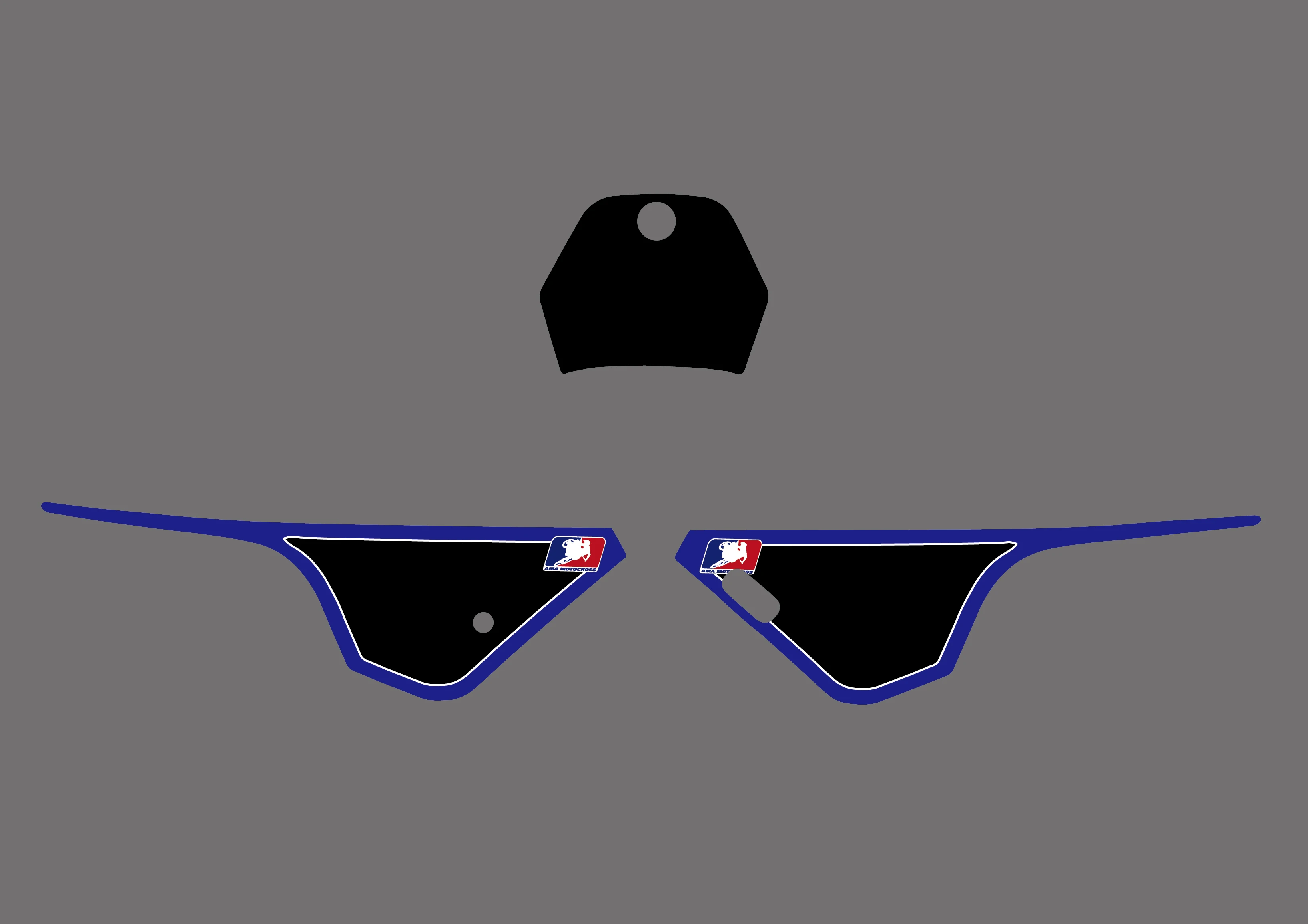 Новый стиль команда графики и фоны наклейки Наборы для Yamaha PW 80 питбайк