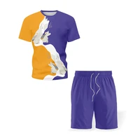 2021 summer hot mens sets camiseta hombre mens sportswear men clothing t shirt sudaderas camisetas palm casual short sleeve