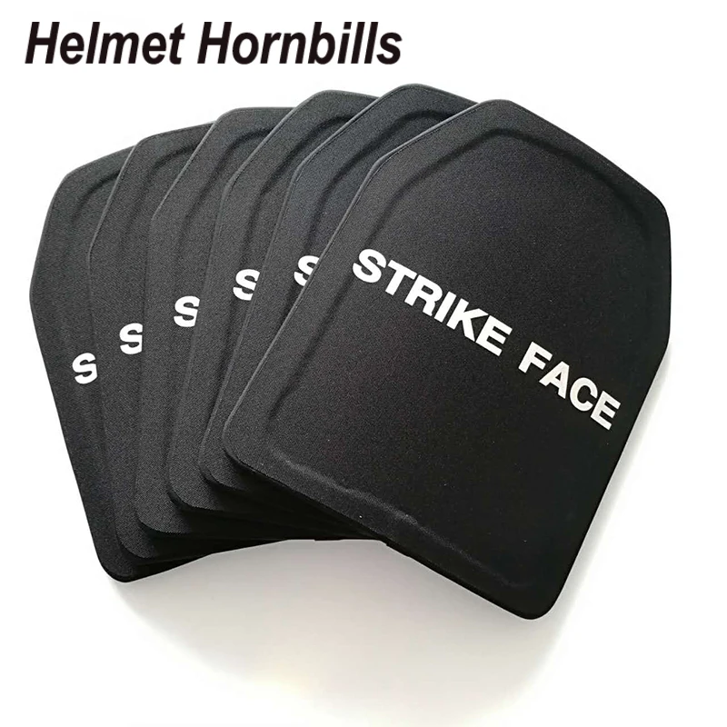 

Helmet Hornbills 2pcs Lot PE NIJ Level IIIA Bulletproof Panel Ballistic Plate Level 3A Body Armor Tactical Plates Self Defense