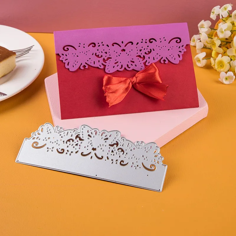 Бабочка рамка задней панели трафарет металлический высекальный набор сделай сам