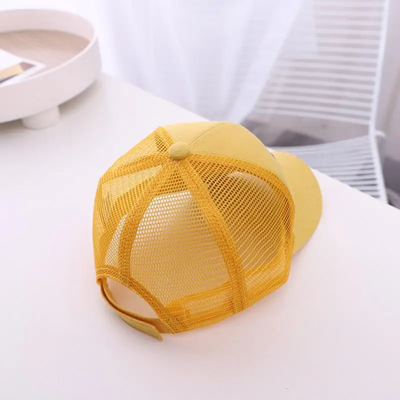 

LDSLYJR new style Spring Summer letter happy mesh Casquette Baseball Cap Adjustable Snapback Hats for child boy and girl 102