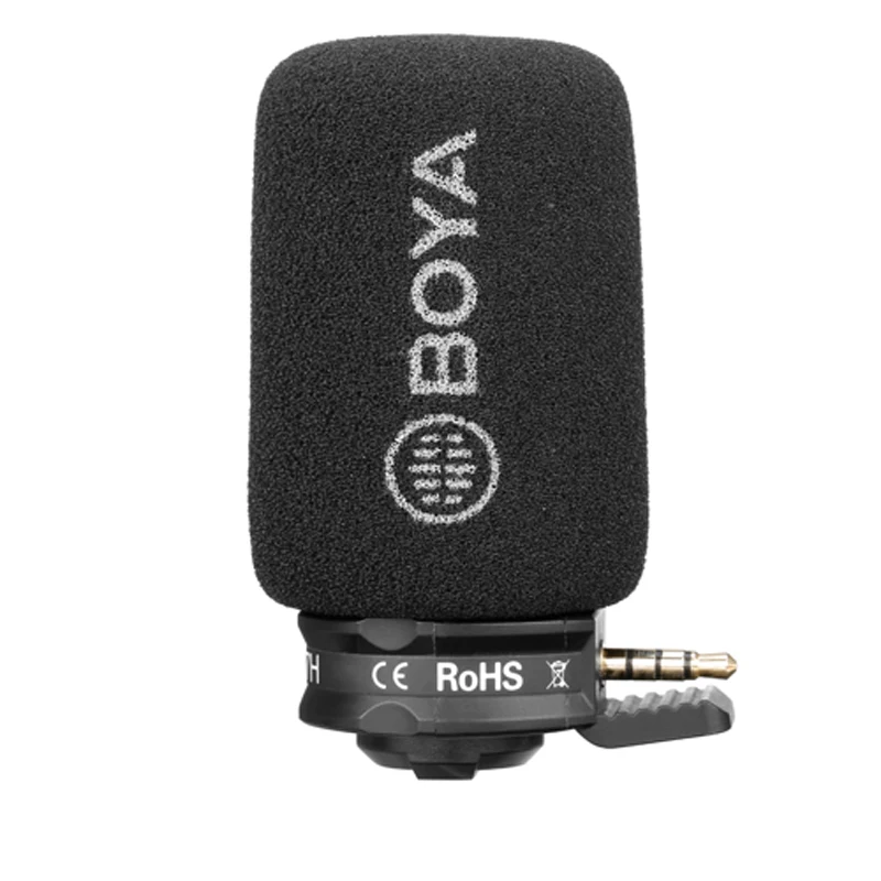 BOYA BY A7H компактный конденсаторный микрофон для iPhone iOS Huawei Android 3 5 мм Smartphone Tablet Live