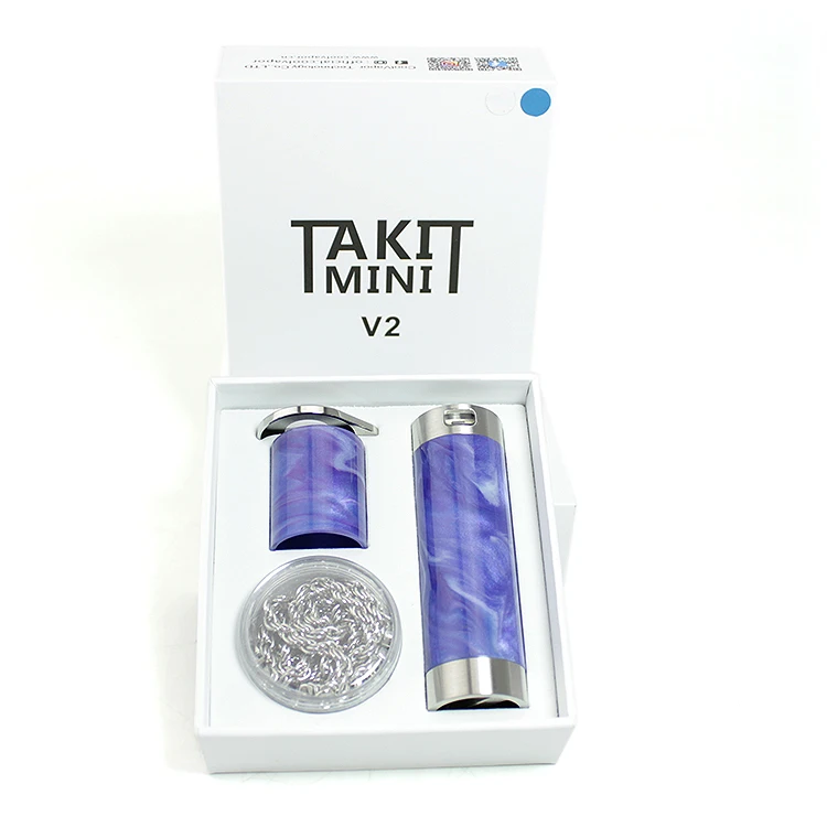 

Cool SXK TAKIT MINI V2 18350 18650 mechanical mod Resin Material and 316 SS Max 30w 80w power 24mm mech mod vs AV MOD