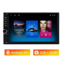 android 10 2g 32g quad core double 2 din car multimedia player gps navigation auto radio universal player no dvd
