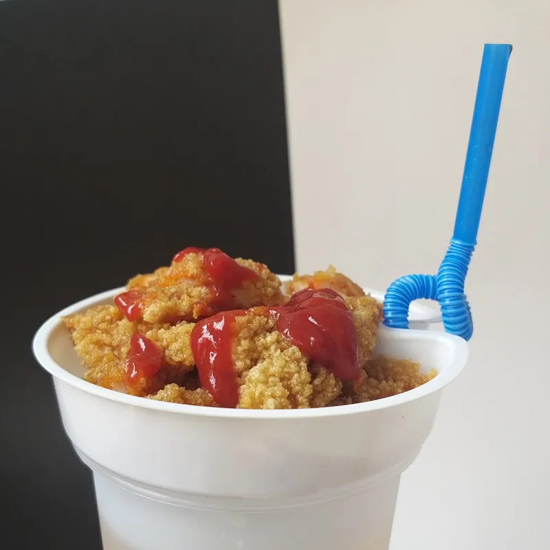 Подстаканник одноразовый креативный для стейка курицы фри попкорна йогурта