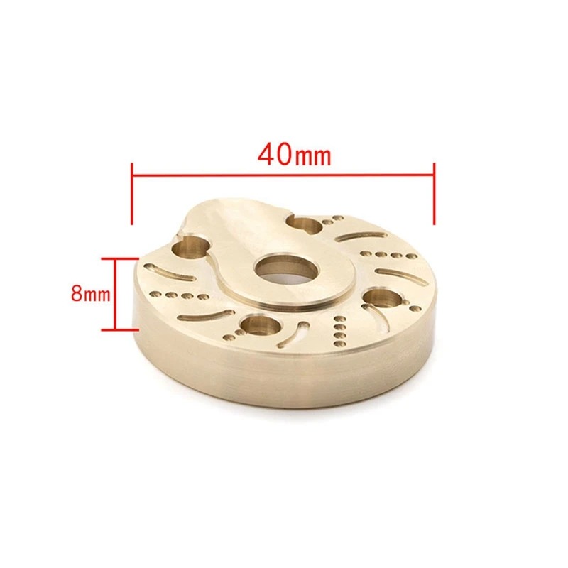 

2PCS Copper Counterweight with 5Pcs Stainless Steel Axle Protector Chassis Armor Skid Plate