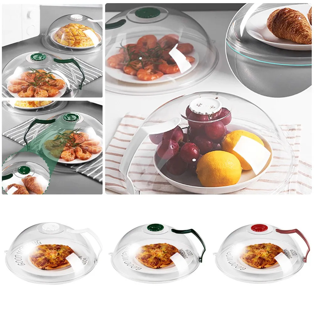 

Кухонная посуда для микроволновой печи, Защитная крышка с ручкой, термостойкая Крышка для микроволновой печи