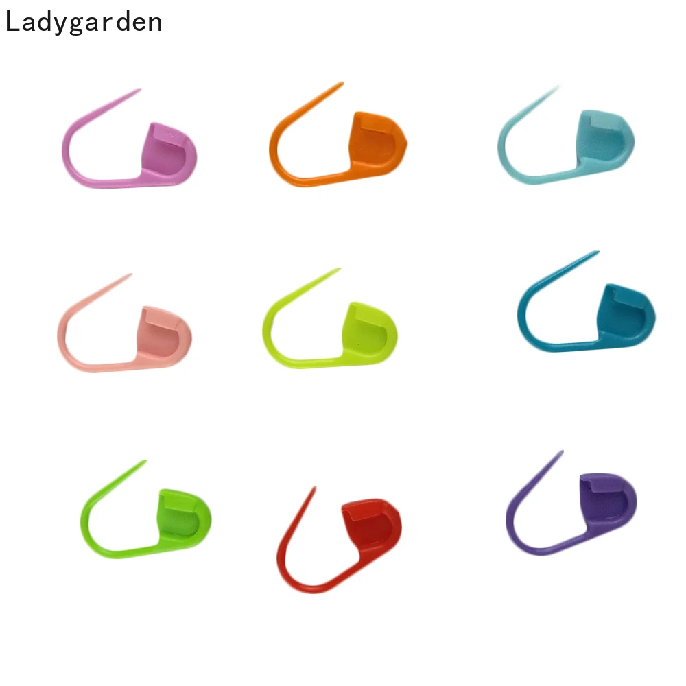 

500PCS Plastic Knitting Crochet Locking Stitch Needle Markers Clip Plastic Markers Holder Needle Clip Craft Knitting Crochet