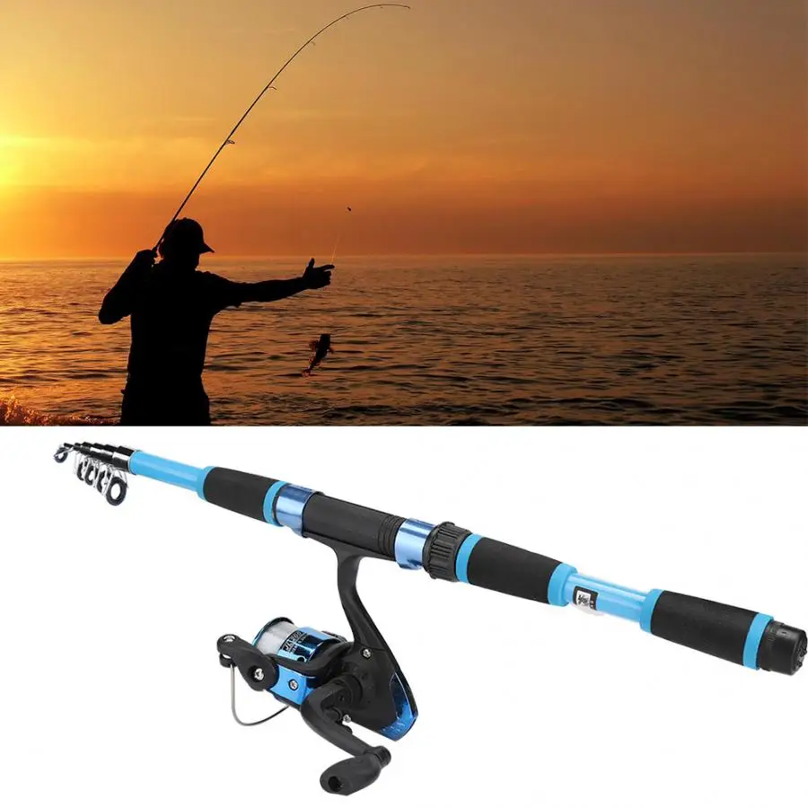 Портативная мороженое удочка и катушка набор телескопических 1 8/2 М для ловли