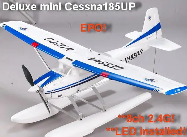 Модель радиоуправляемого самолета с бесщеточной подачей эпоксидной пены Cessna 185