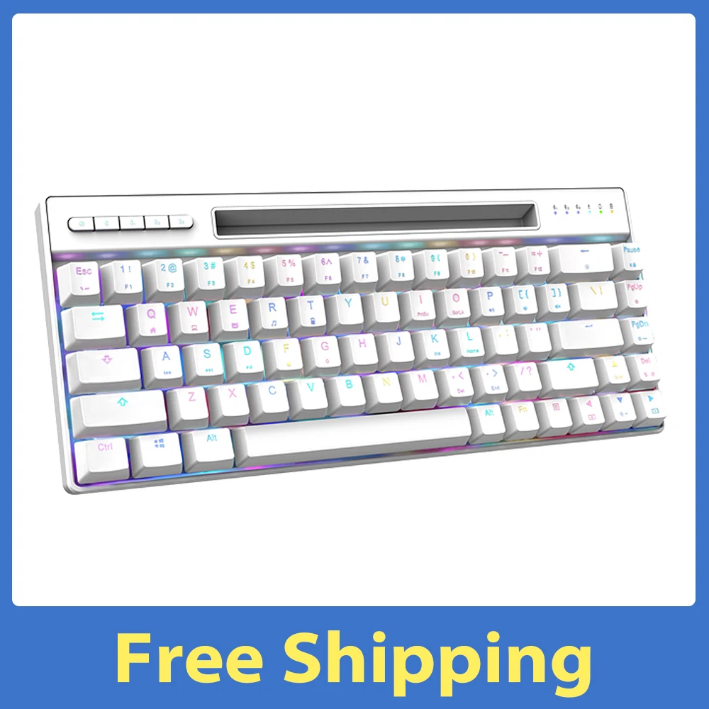 Dual Mode Magic-Refiner MK16 Mechanical Keyboard BT Wired 68 Keys RGB Gaming with Blue Switch | Компьютеры и офис