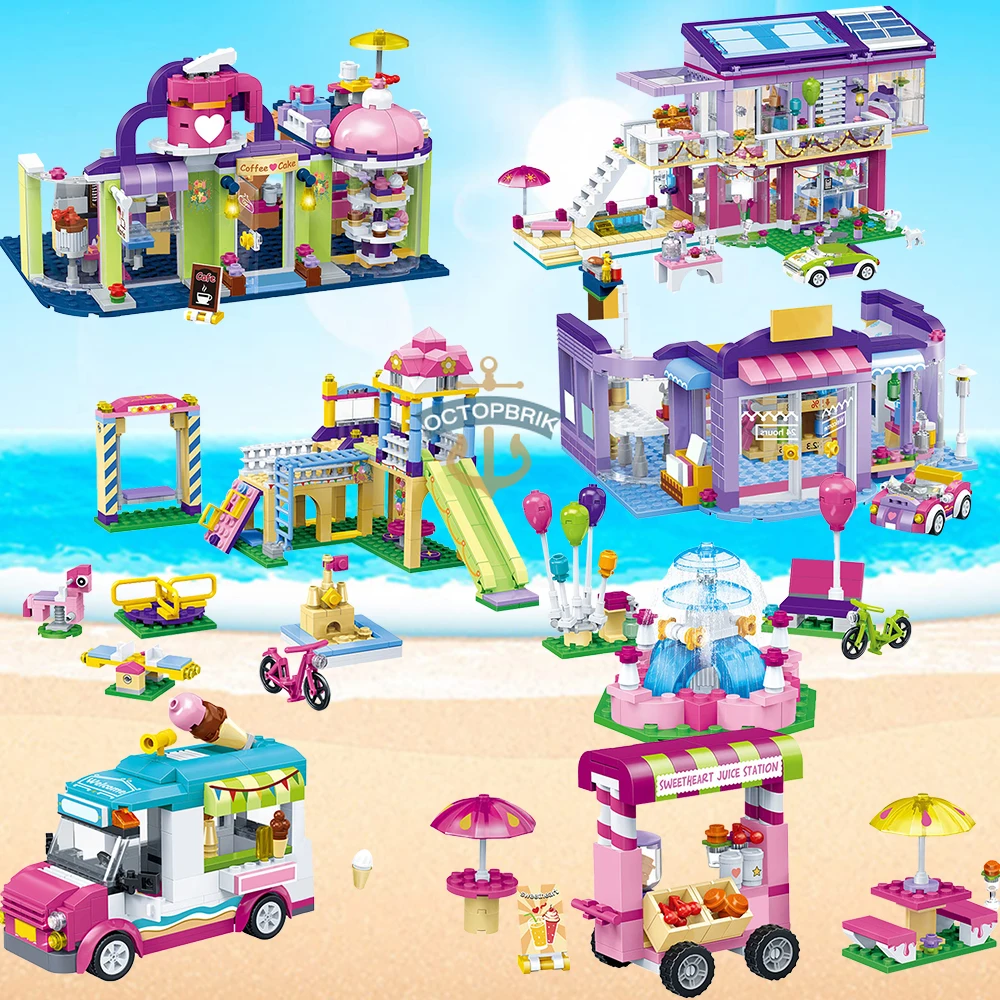 Серия друзья: дом Эмма Стефани Мия Оливия Андреа строительные блоки