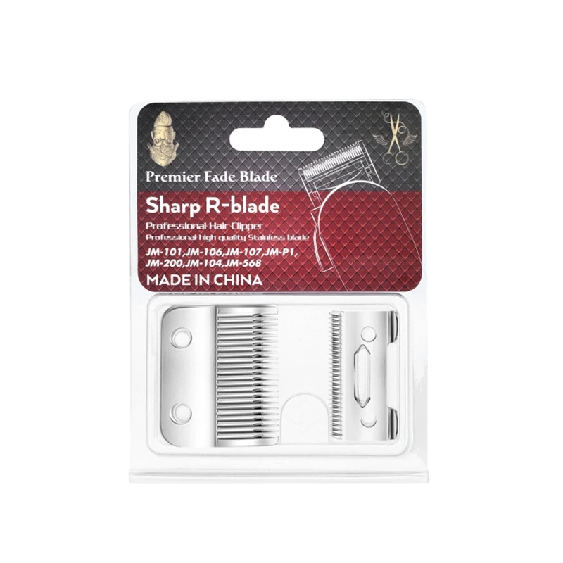 

Universal 2-Hole Hair Clipper Replacement Blade Cutter Replacement for WAHL 1006 Clipper Ceramic Cutting Head Silver