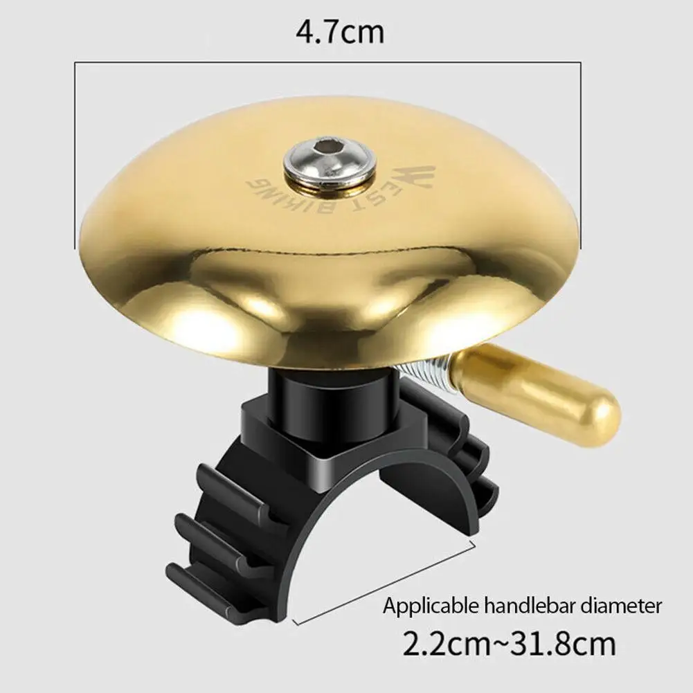 

Bicycle Bell Mountain Road Airspeed Retro Copper Bell Bicycle Horn Easy Lightweight To Install Waterproof And Accessories Q5B6