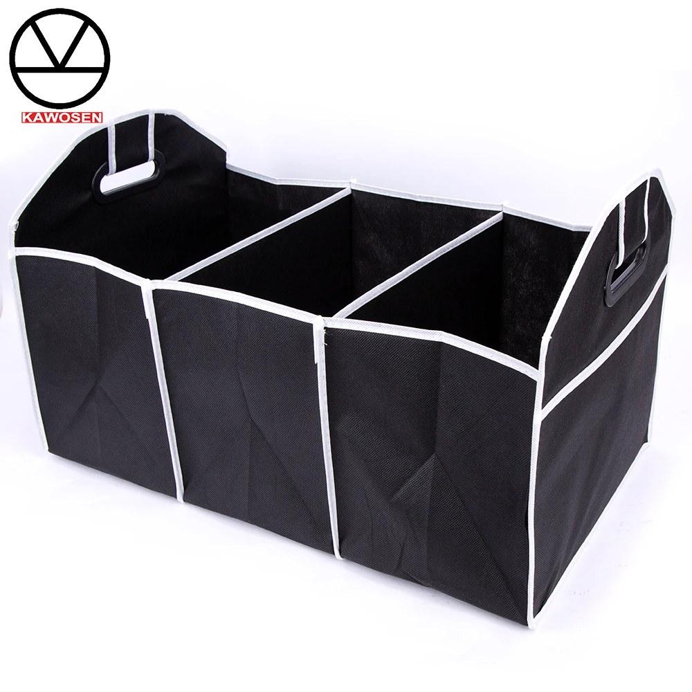 

KAWOSEN Car Multi-Pocket Organizer Large Capacity Folding Storage Bag Black Interior Holders Trunk Stowing Tidying HDTO04