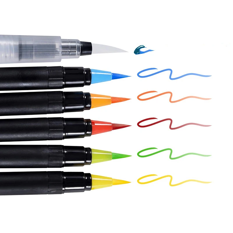 72 цвета чернильный эффект художественный маркер с гибким наконечником для