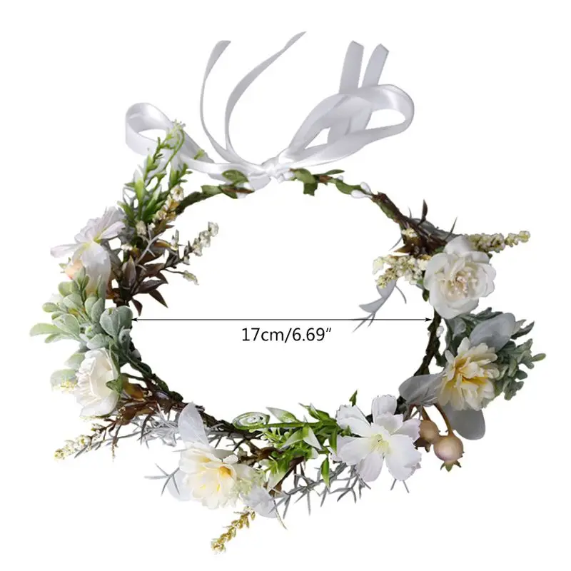 Свадебная гирлянда из ротанга ручной работы искусственный цветок с зелеными