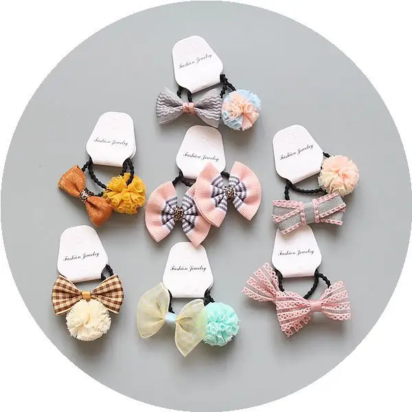 Детские аксессуары для волос 10 шт./компл. бантиками девочек нарядная вязальная