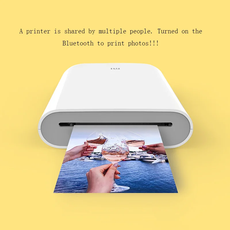 Портативный фотопринтер Xiaomi mijia AR 300 точек/дюйм мини карман для поделок 500 мА · ч