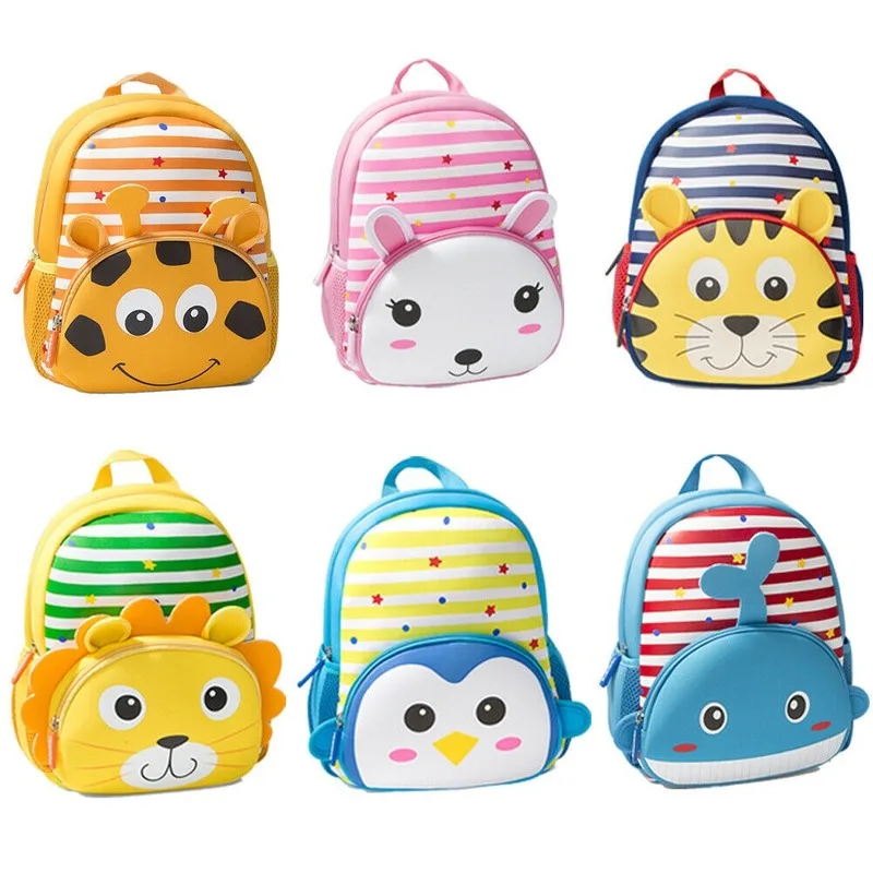 New Boy 3D Cartoon Animal Backpack Children Cute Toddler Kid Girl Nursery kindergarten School Bag