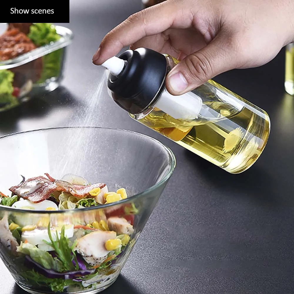 Стеклянный распылитель масла для приготовления салата и барбекю кухонный