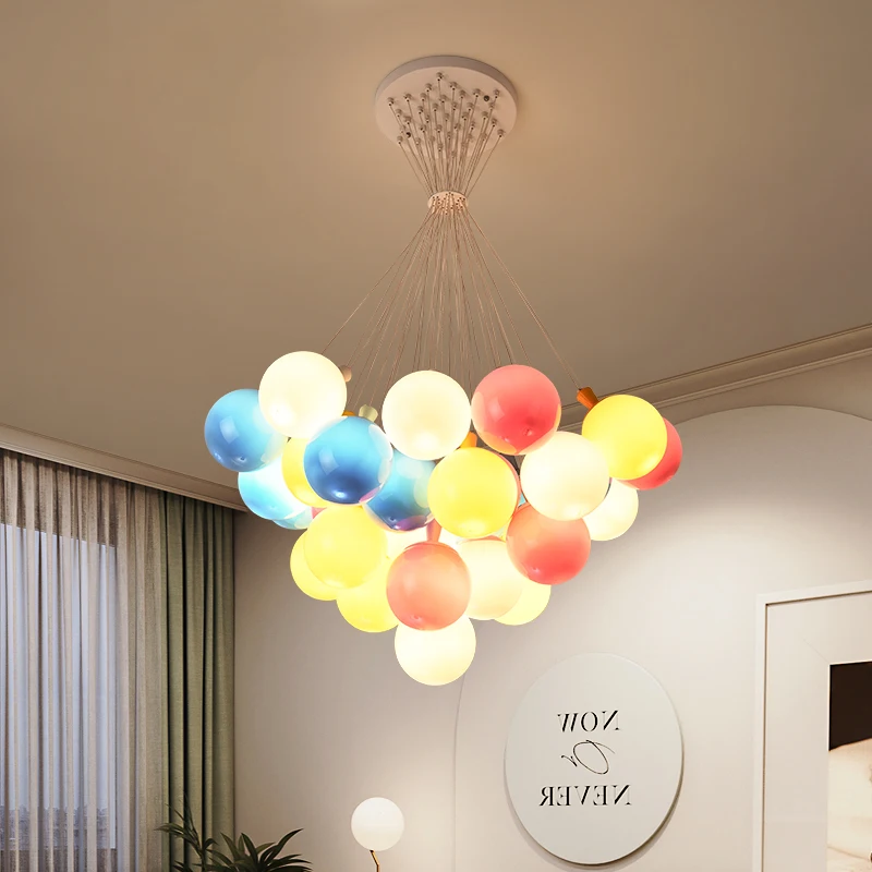 Nordic acrylic chandelier Decoration  Modern balloon lamp Indoor Lighting Living Room Kid Bedroom Hall Loft children chandelier