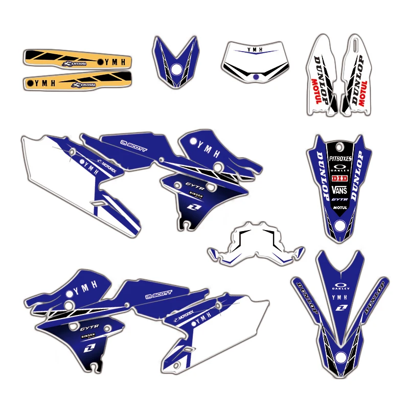 

Для Yamaha WR250F 2015-2018 комплект наклеек Полный мотоциклетный боди обтекатель наклейка графика WR 250F WRF 250 2017 2016