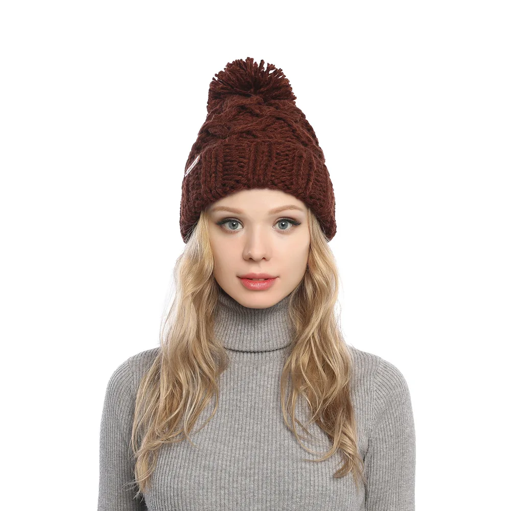 Skullies Beanies зимняя женская шапка теплая вязаная теплая шапка теплая шерстяная шапка для отдыха модные утолщенные зимние шапки