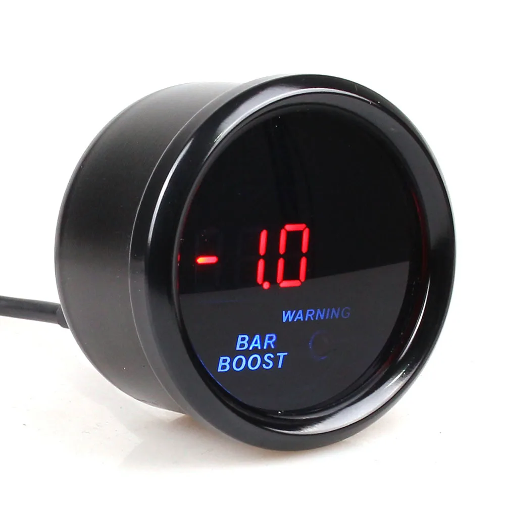 Цифровой автомобильный измеритель температуры воды красный с датчиком 2 дюйма (52