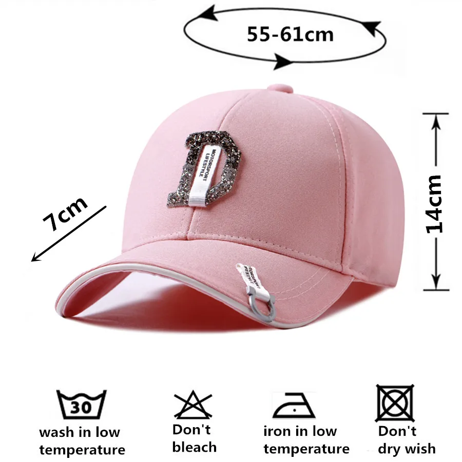 Женские цветные бриллиантовые кепки с надписью D хип хоп новые брендовые стразы