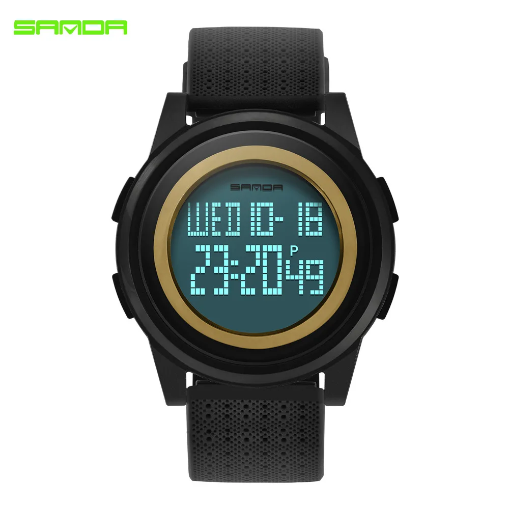 

SANDA 337 Men's Leisure Fashion Watch Alarm Clock Backlit Multifunctional Men's Electronic Watch