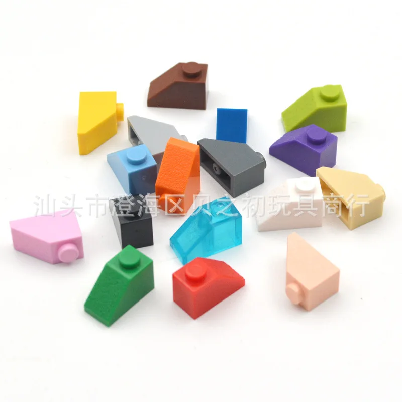 

100g Bulk Parts 1x2 Semi Inclined Plane Thick Bricks Building Blocks Plastic Bevel Plate MOC Figure Model Assemble DIY Toys 3040