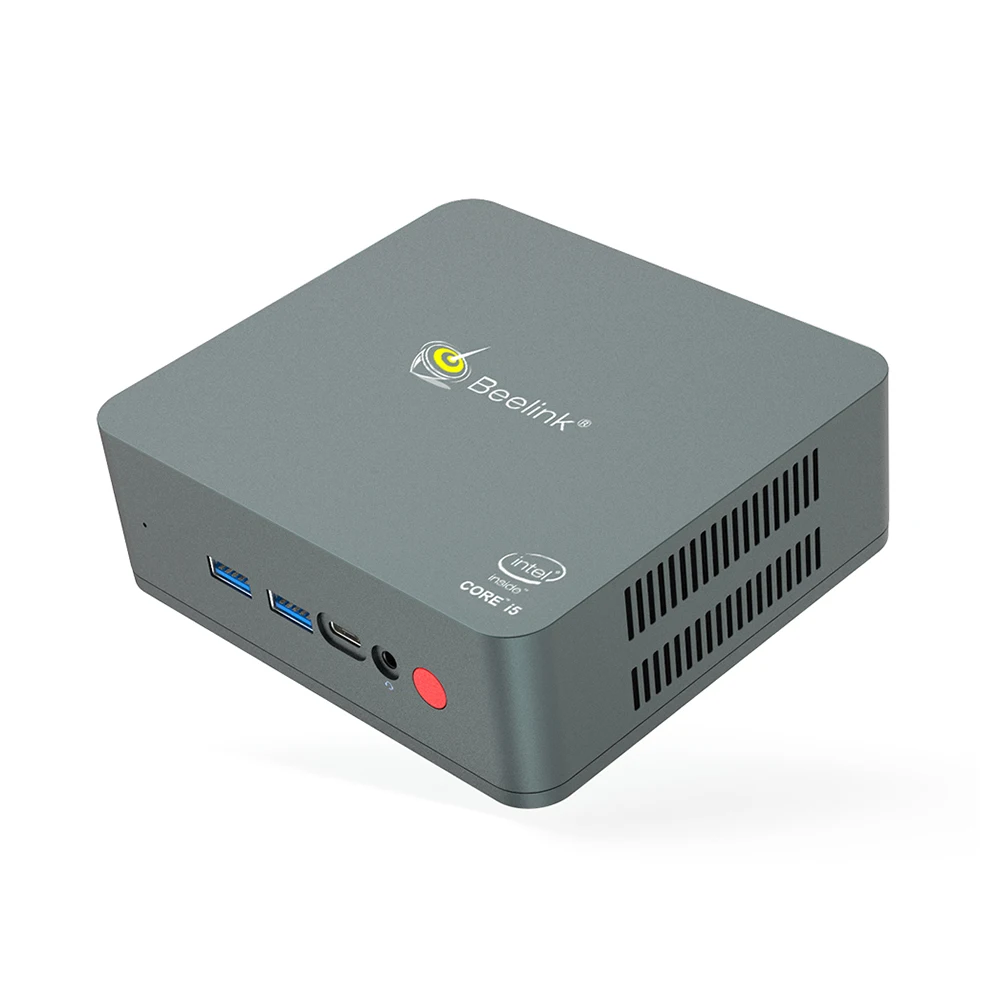 Beelink U57 Мини ПК 8 ГБ ОЗУ 128 256 SSD медиаплеер Windows 10 Gamer Intel Core i5 5257U Dual Wifi BT 4 0 USB 3