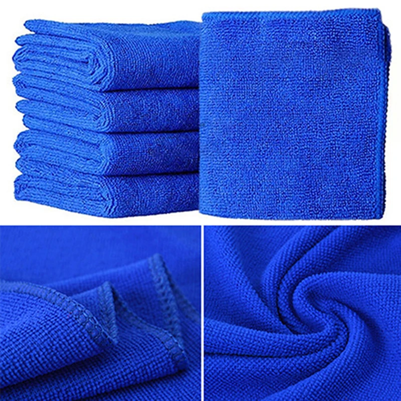 

5PCS Household Kitchen Thickened Absorbent Dishwashing Cloth Microfiber Car Cleaning Towel Car Polishing Care Cleaning Cloth