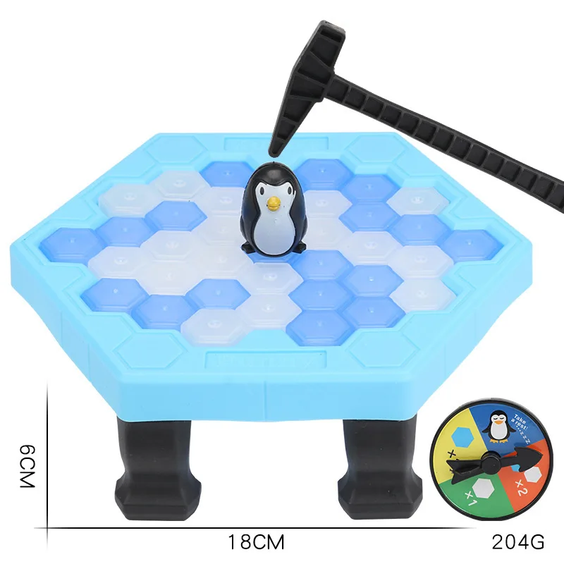 Save Penguin Ice Game Breaking Trap Parent-child Interactive Desktop Icebreaker Balance Cube Board Games Educational Toys | Игрушки и