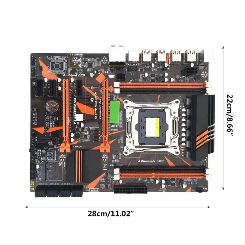 Материнская плата X99 2011 V3Pin DDR3 для настольного компьютера материнская процессора